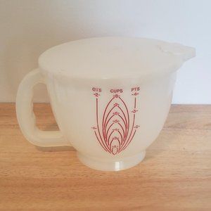 Tupperware Mix-N-Store 8 Cup Measuring Pitcher Bowl w/ Lid. Vintage